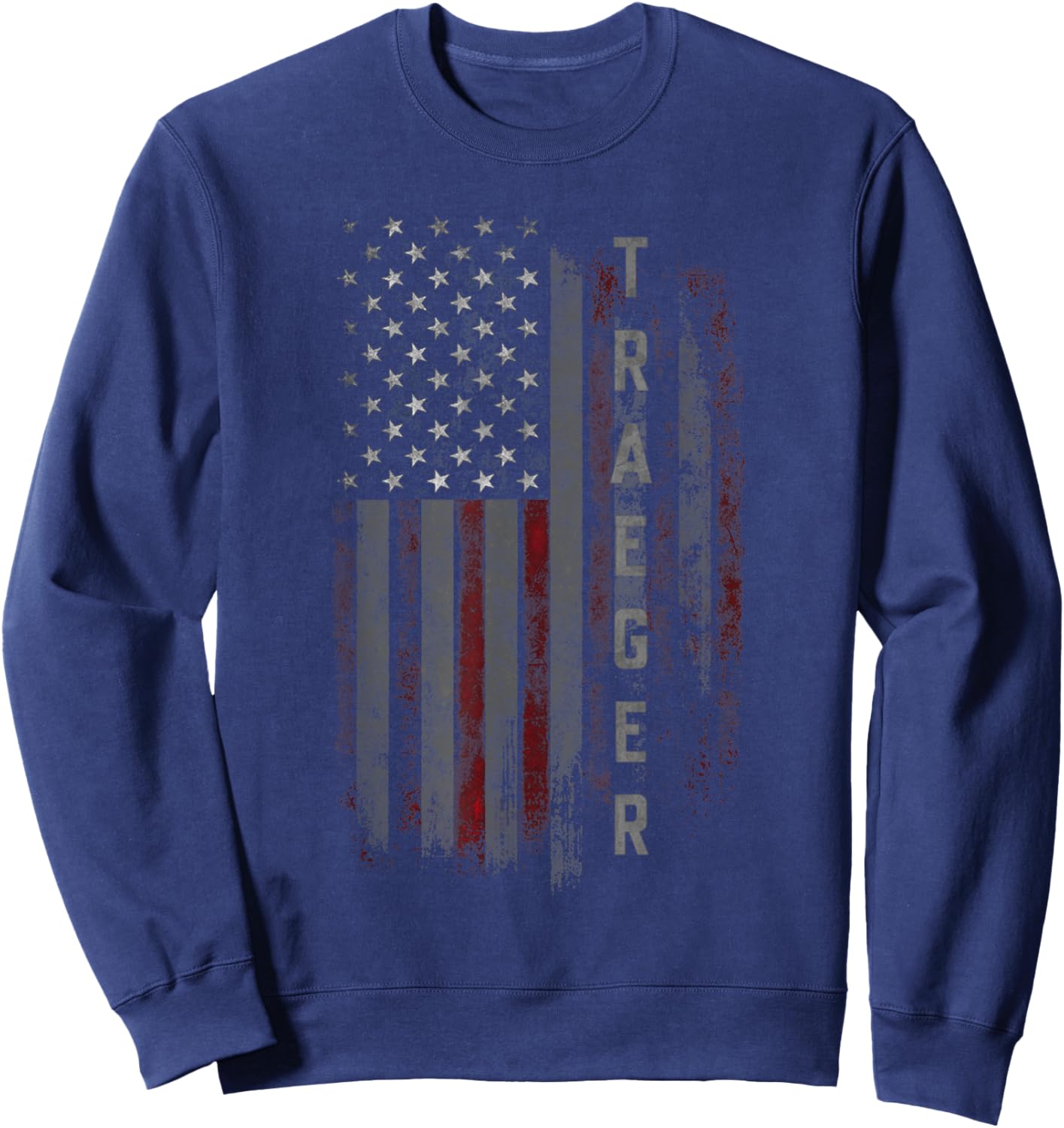 Traeger Family American Flag Sweatshirt - Sweatshirt | Navy