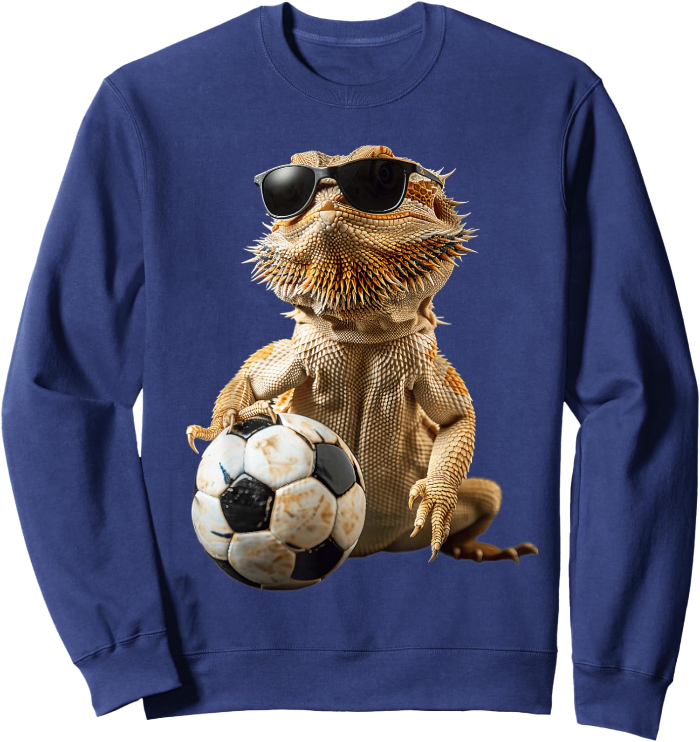 Bearded Dragon Soccer Sweatshirt - Sweatshirt | Navy