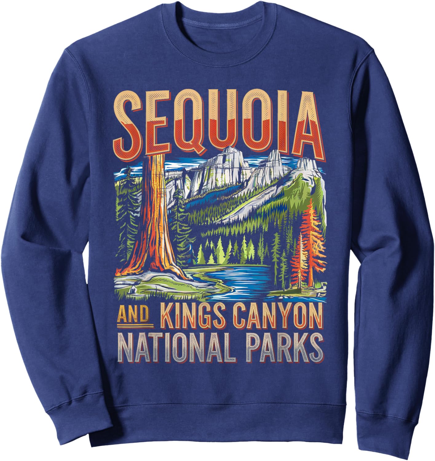 Sequoia and Kings Canyon National Park Adventure Boys Girls Sweatshirt - Sweatshirt | Navy