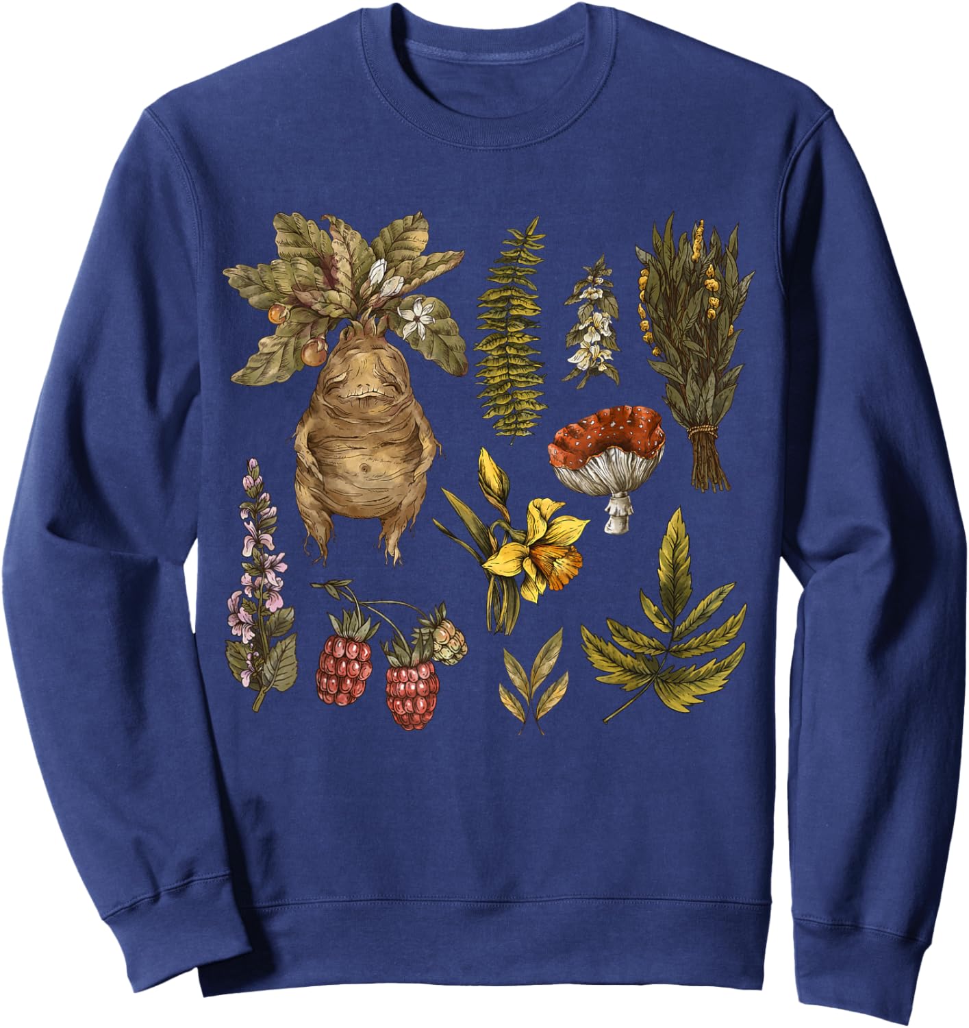 Herbalist Remedies Herbalism Mandrake Sweatshirt - Sweatshirt | Navy