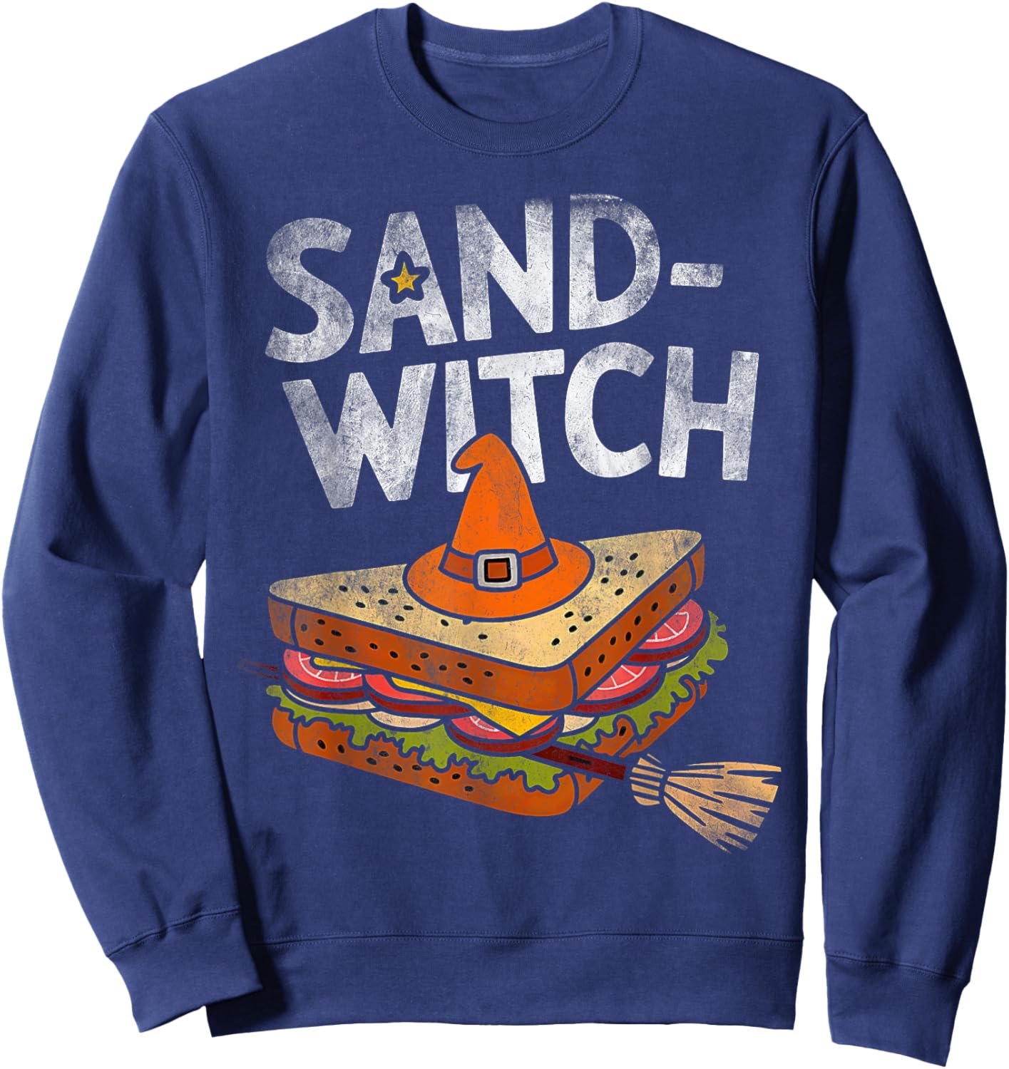 Sand-wich costume Sandwitch halloween witch sand-witches Sweatshirt - Sweatshirt | Navy