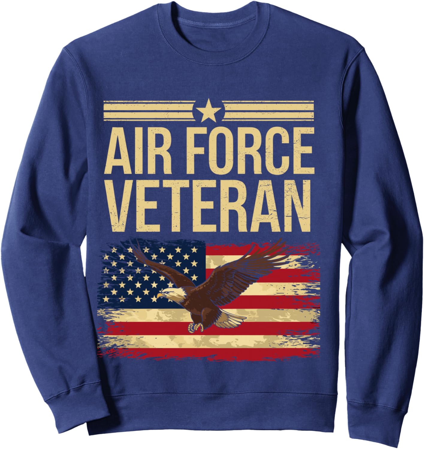 Veteran of The United States Air Force Shirt US Air Force Sweatshirt - Sweatshirt | Navy