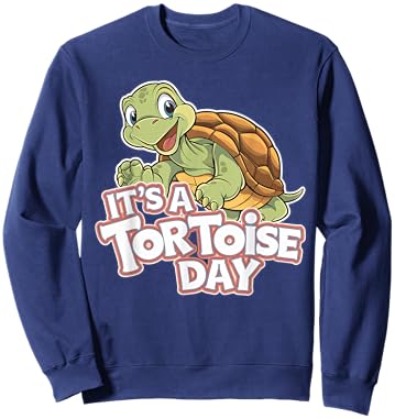 It's a Tortoise Day Design | Tortoise Sweatshirt - Sweatshirt | Navy