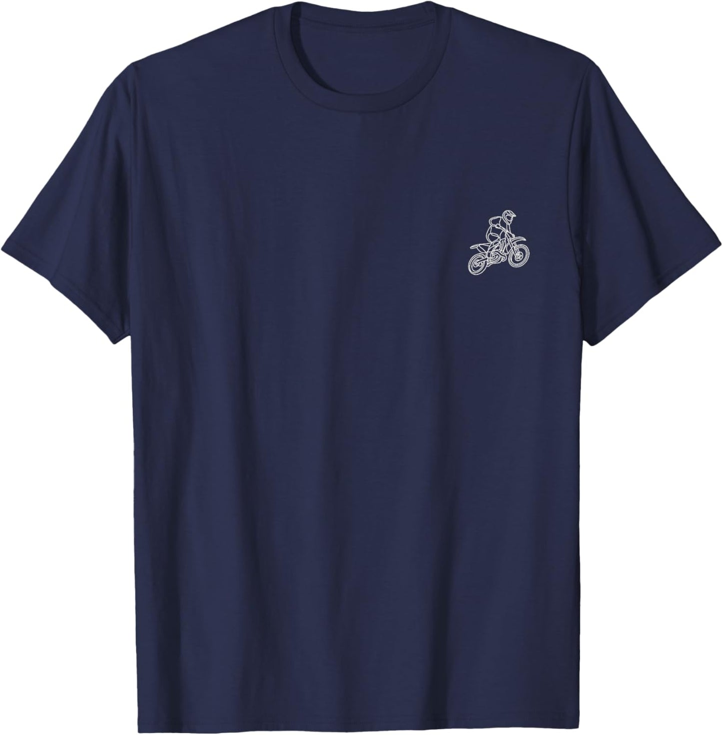 Dirt Bike Minimalism T-Shirt - T-Shirt | Navy