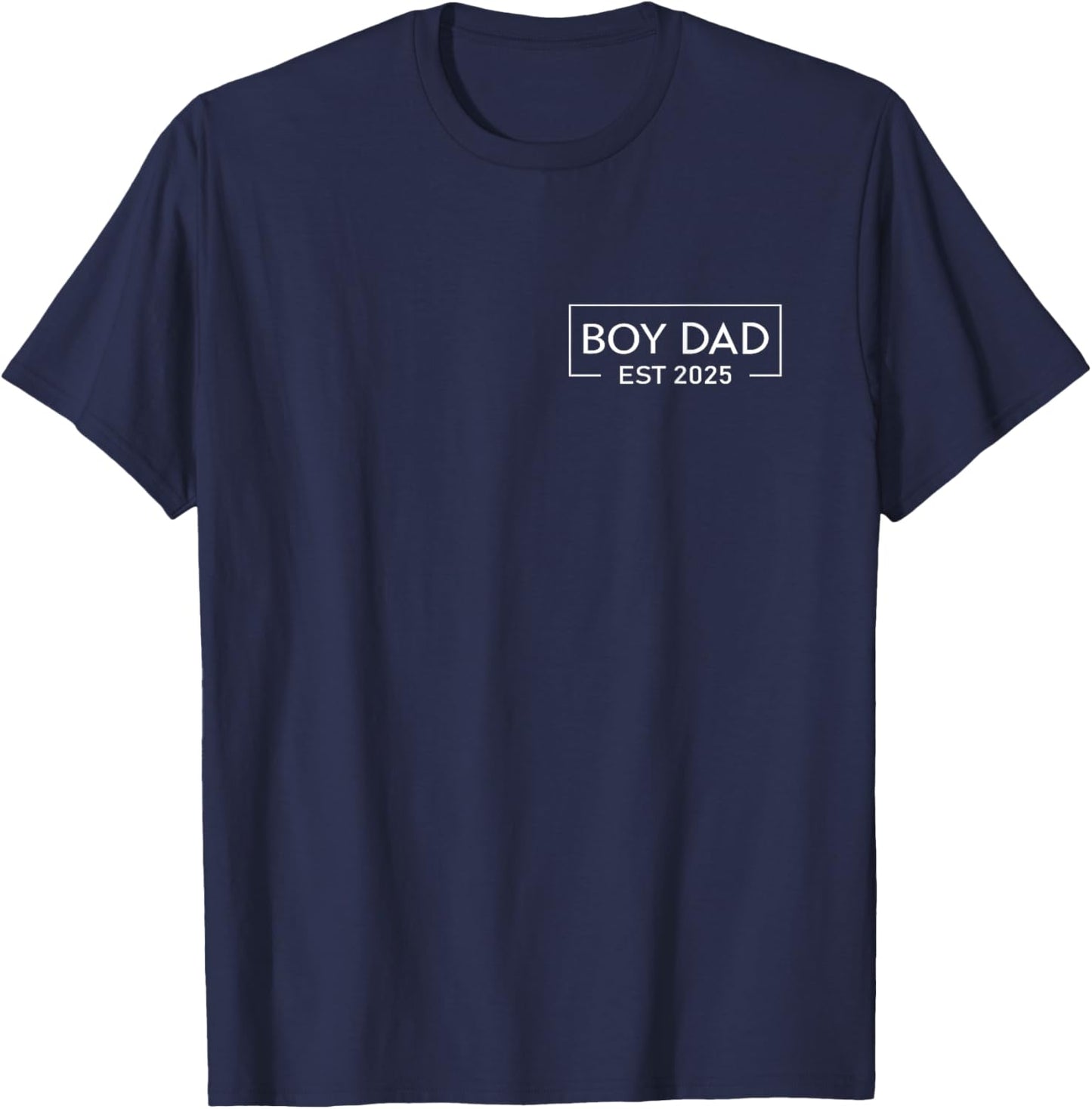 Boy Dad Est. 2025 Logo 2025 Loading New Dad Of Boy 2025 T-Shirt - T-Shirt | Navy