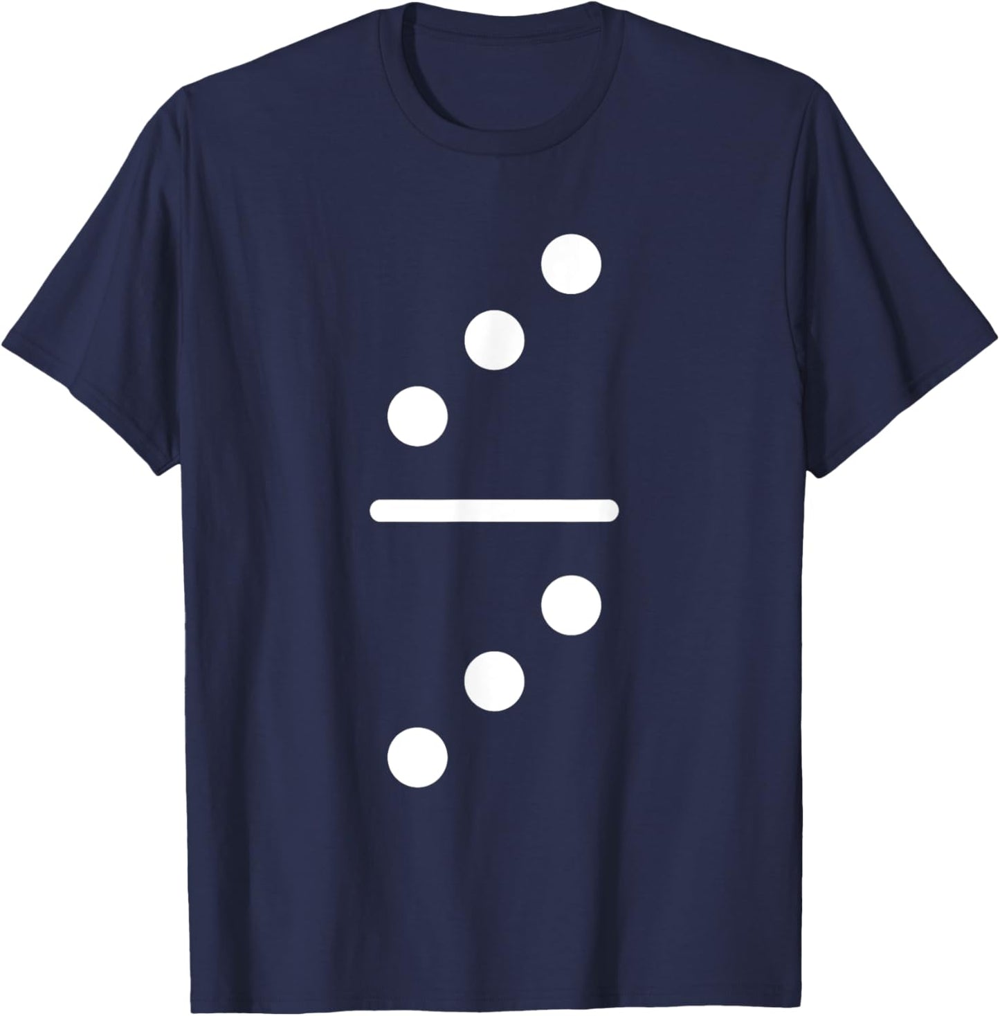 Domino Game 3 3 Dots Matching Halloween Group Costume T-Shirt - T-Shirt | Navy