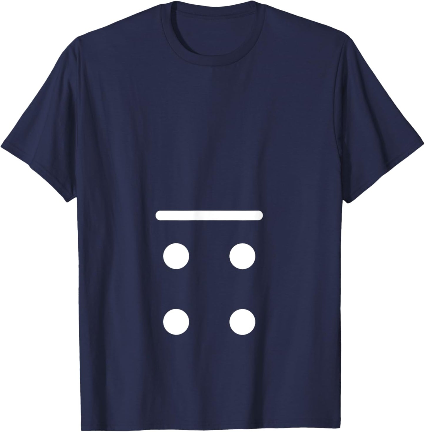 Domino Game 0 4 Dots Matching Halloween Group Costume T-Shirt - T-Shirt | Navy