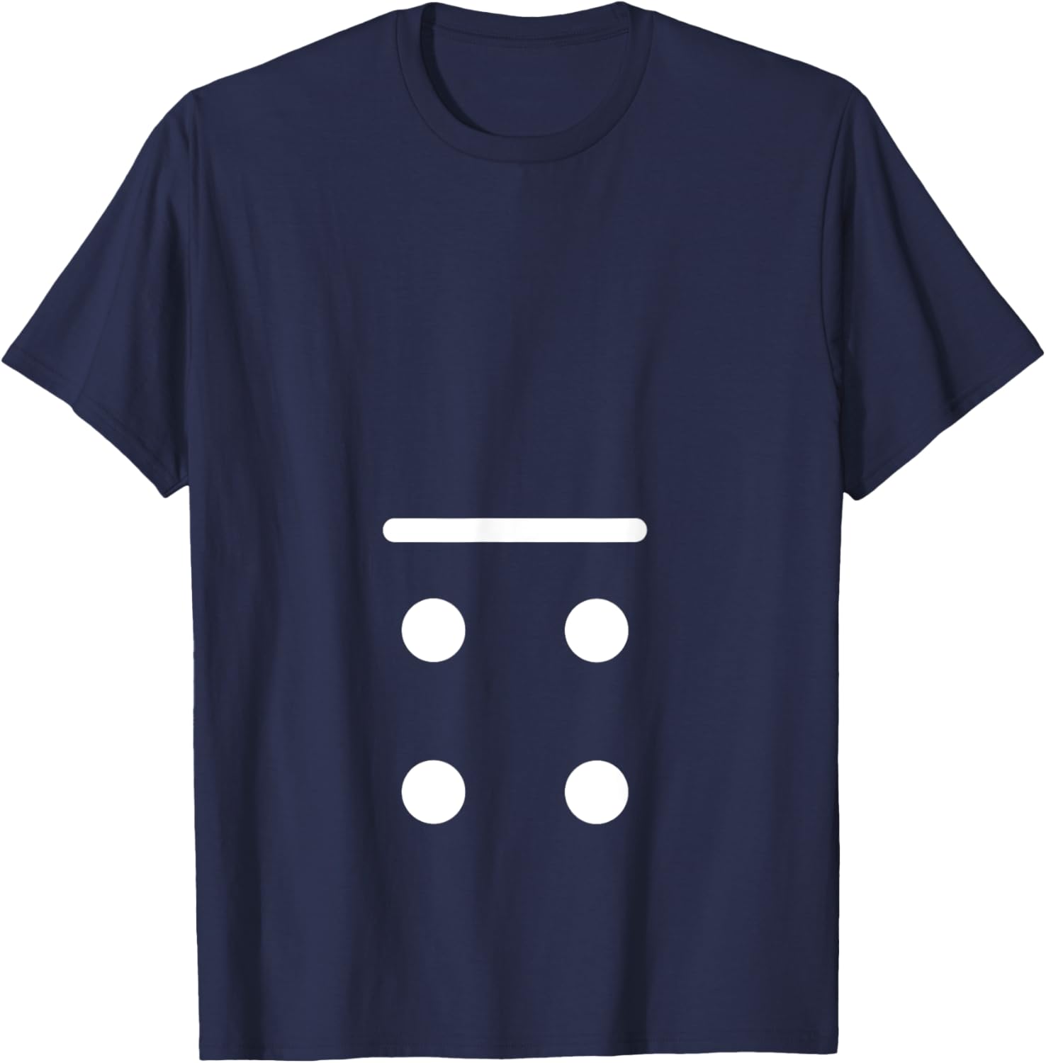 Domino Game 0 4 Dots Matching Halloween Group Costume T-Shirt - T-Shirt | Navy
