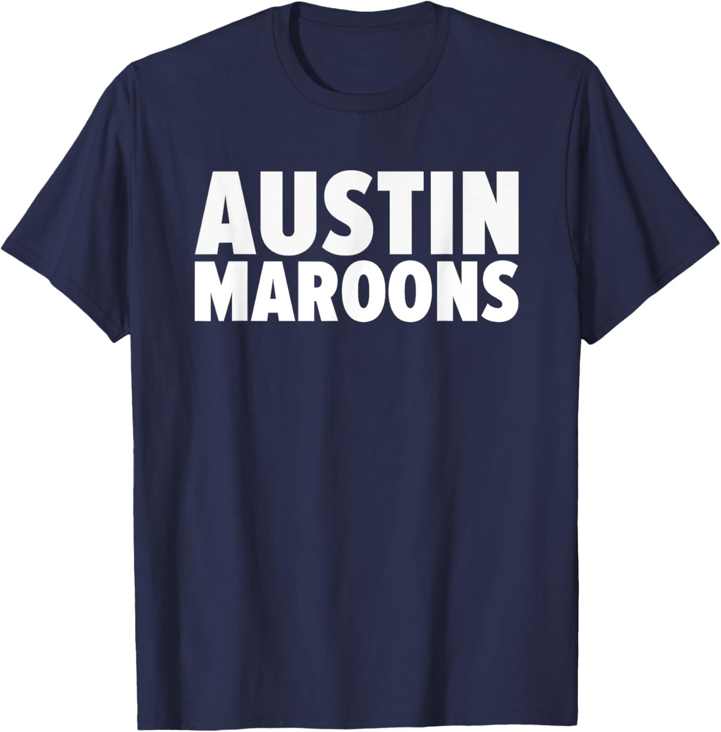 Austin Maroons Bold T-Shirt - T-Shirt | Navy