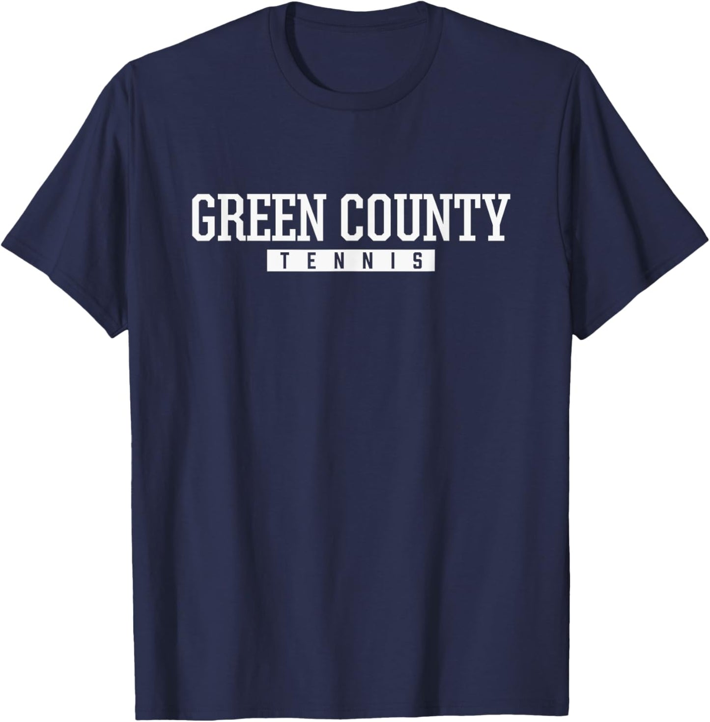 Green County High School Tennis T-Shirt - T-Shirt | Navy