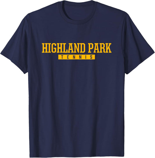Highland Park High School Tennis T-Shirt - T-Shirt | Navy
