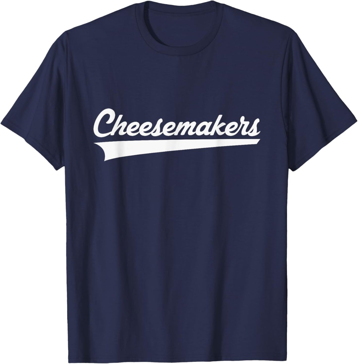 Monroe Cheesemakers Vintage Swoosh T-Shirt - T-Shirt | Navy