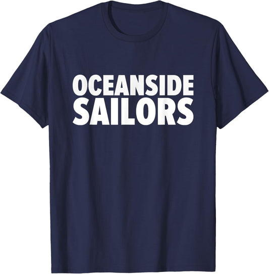 Oceanside Sailors Bold T-Shirt - T-Shirt | Navy