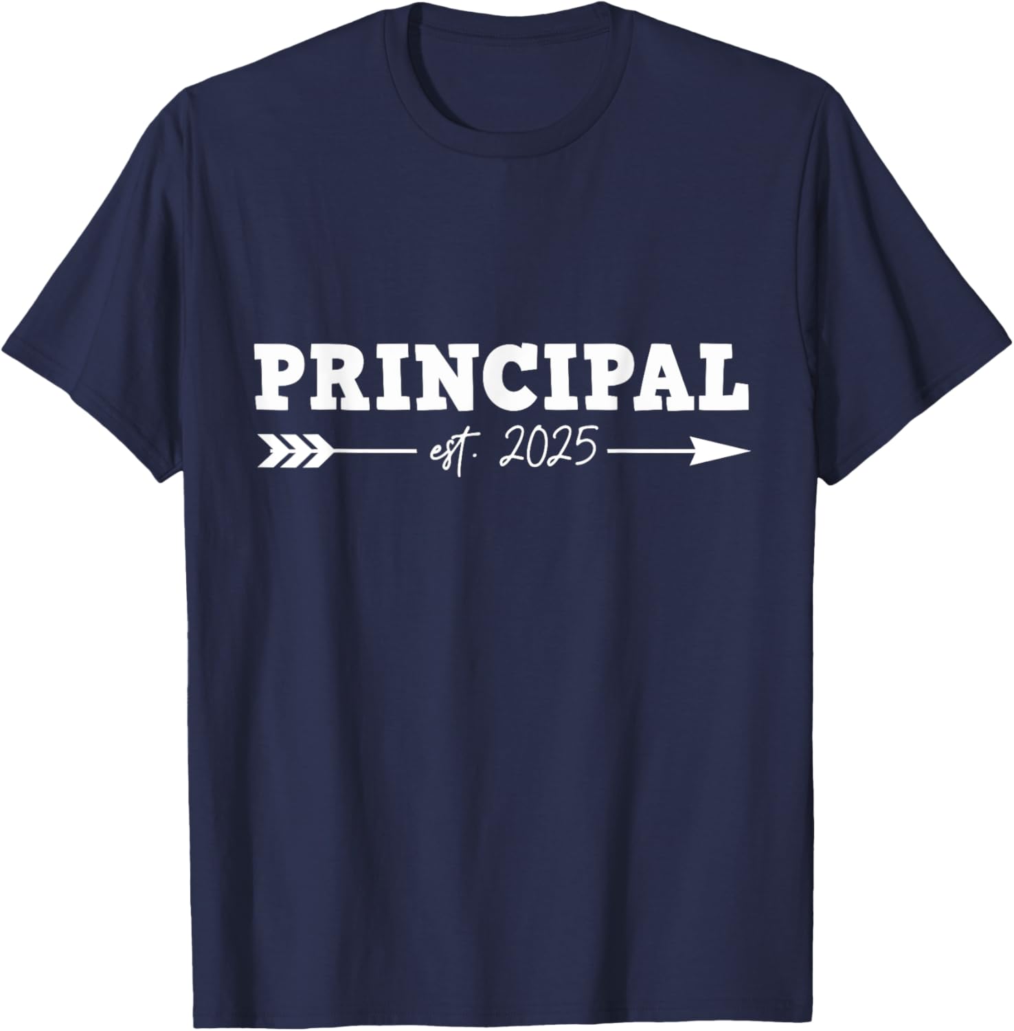 Cute Est. 2025 New Principal T-Shirt - T-Shirt | Navy