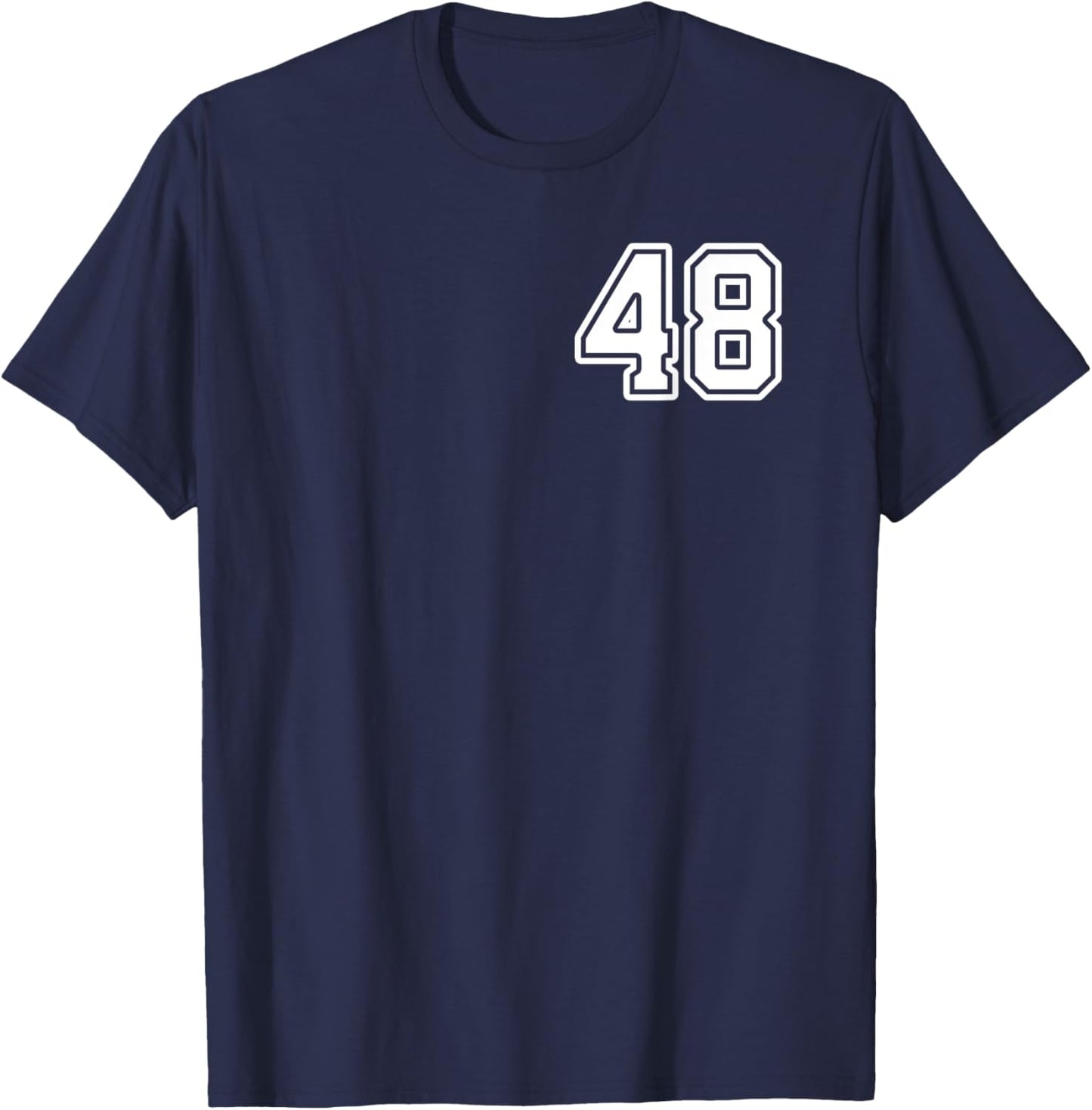 Number 48 Shirt #48 Player Sports Team Men Women Kids T-Shirt - T-Shirt | Navy