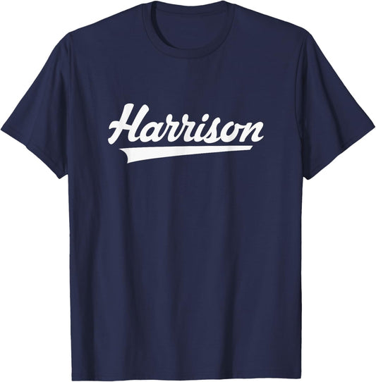 Harrison High School Vintage Swoosh T-Shirt - T-Shirt | Navy