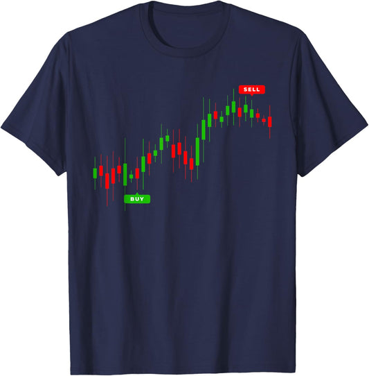 Cool Stock Trading Art Women Day Trader Stock Market T-Shirt - T-Shirt | Navy