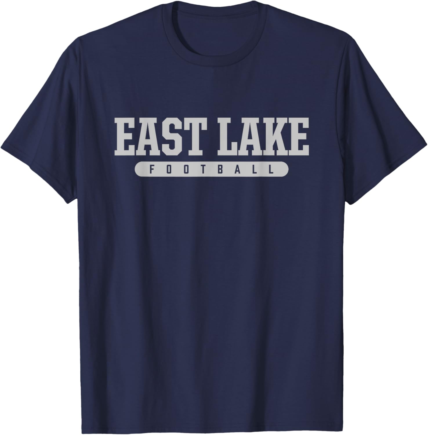East Lake High School Football T-Shirt - T-Shirt | Navy