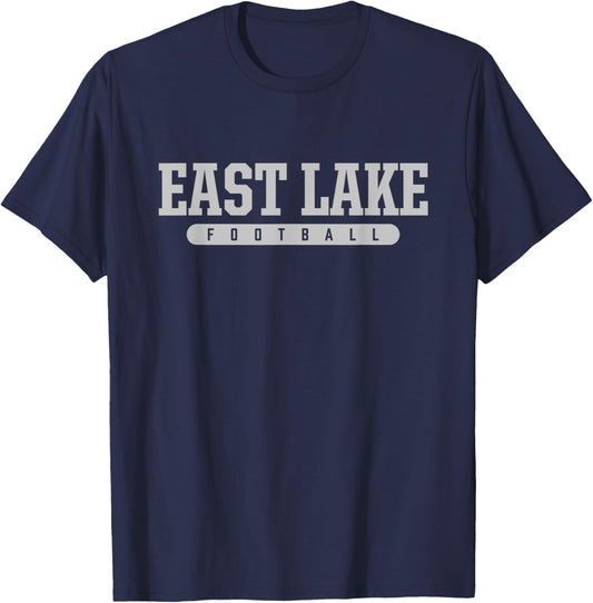 East Lake High School Football T-Shirt - T-Shirt | Navy