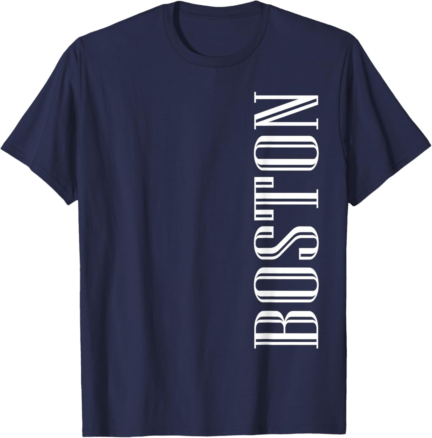 Boston Elegant MA City Home Pride Boston T-Shirt - T-Shirt | Navy