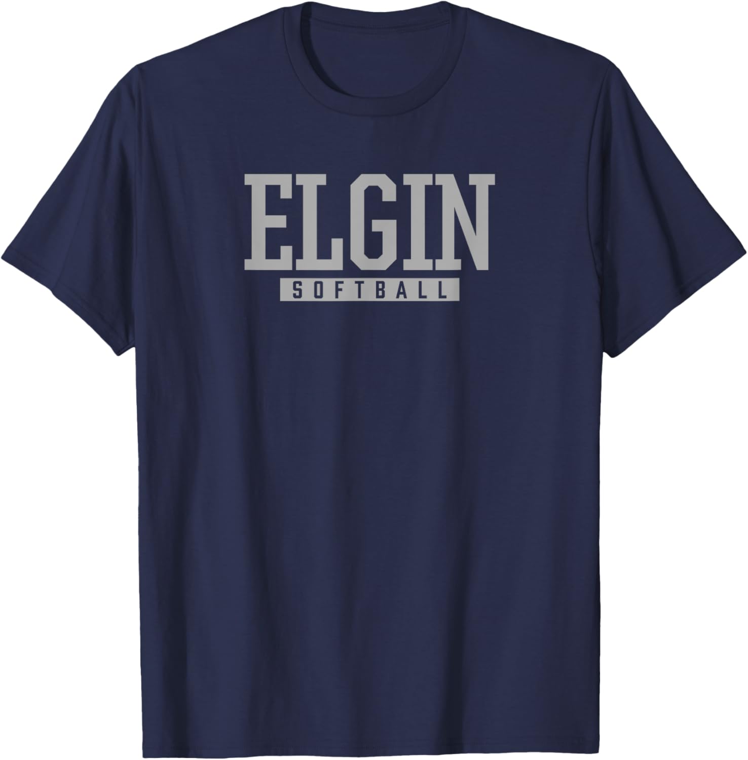 Elgin High School Softball T-Shirt - T-Shirt | Navy