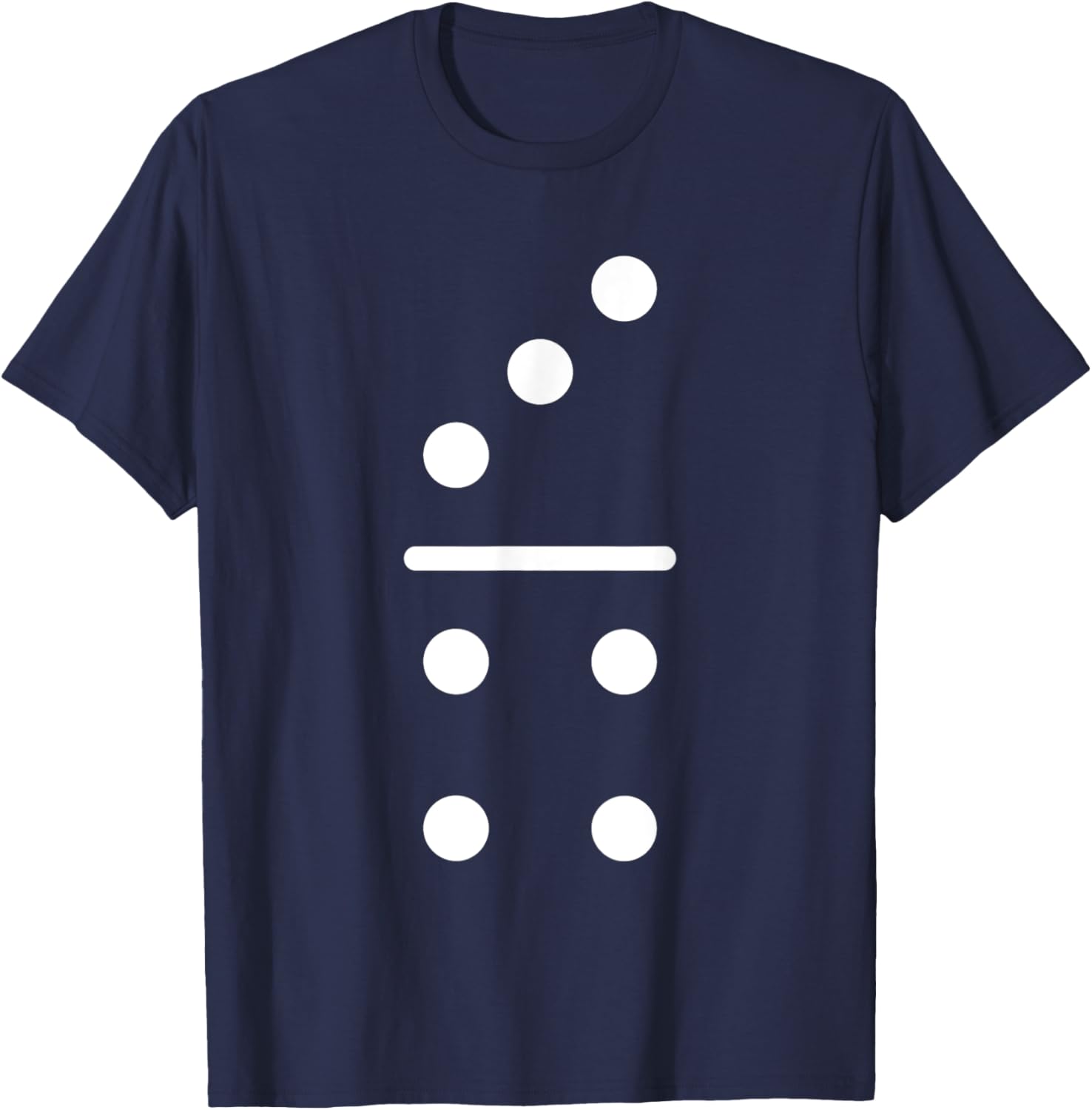 Domino Game 3 4 Dots Matching Halloween Group Costume T-Shirt - T-Shirt | Navy