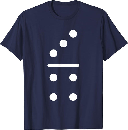 Domino Game 3 4 Dots Matching Halloween Group Costume T-Shirt - T-Shirt | Navy