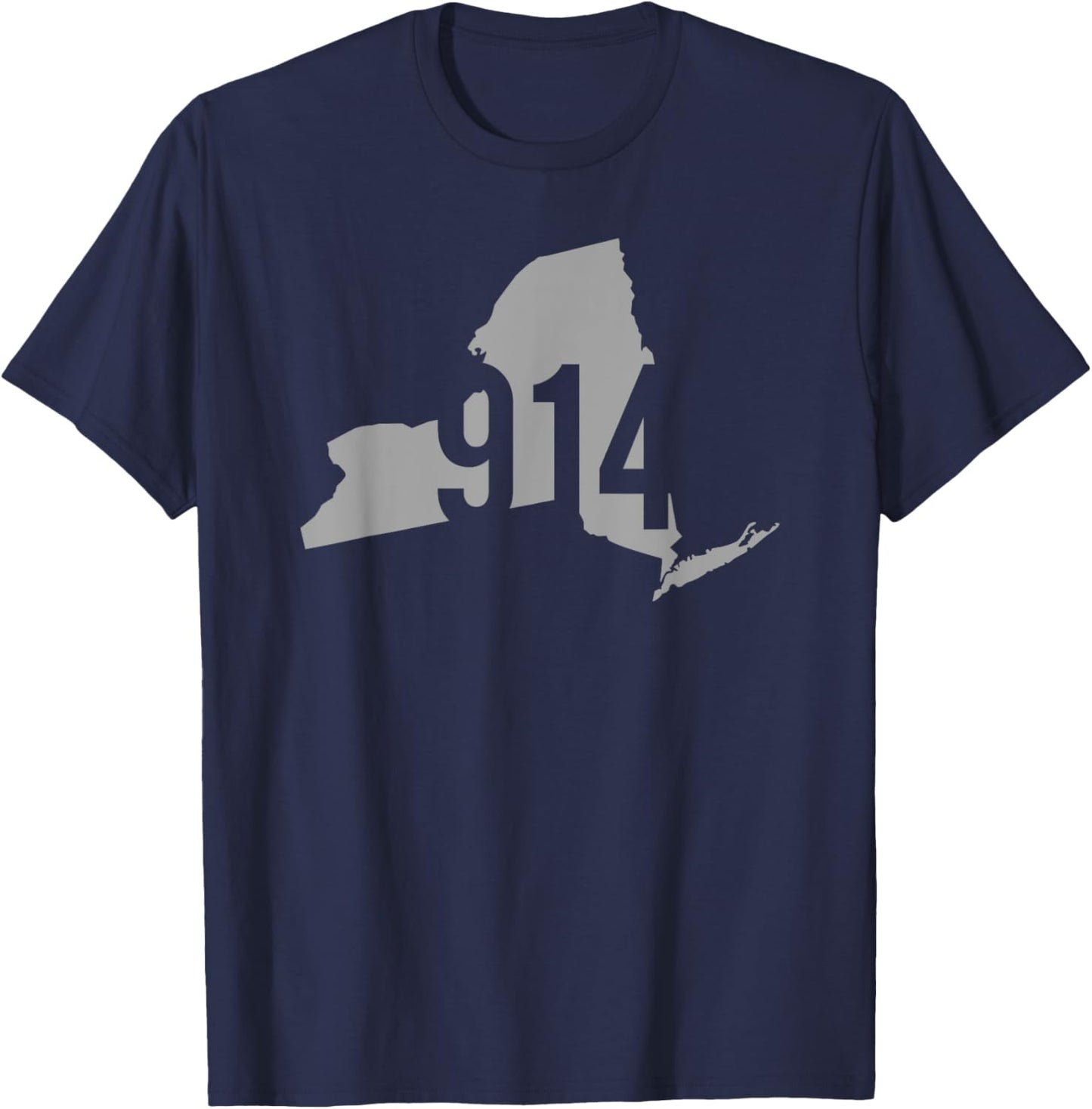 914 Area Code, Yonkers, White Plains, New Rochelle, New York T-Shirt - T-Shirt | Navy
