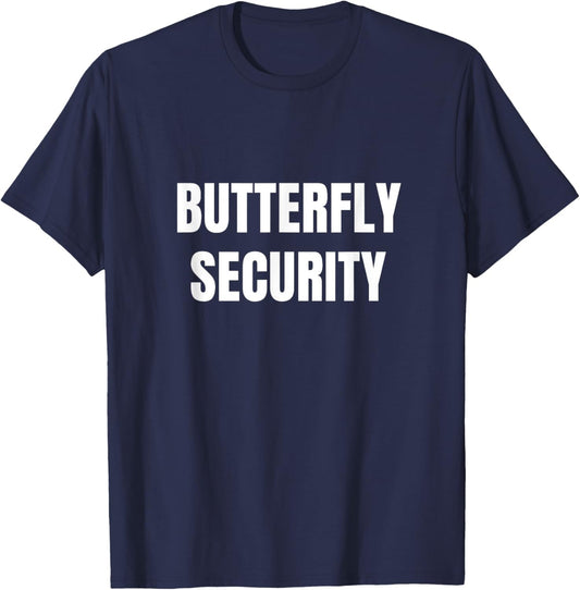 Butterfly Security Mom Dad Funny Halloween Costume T-Shirt - T-Shirt | Navy