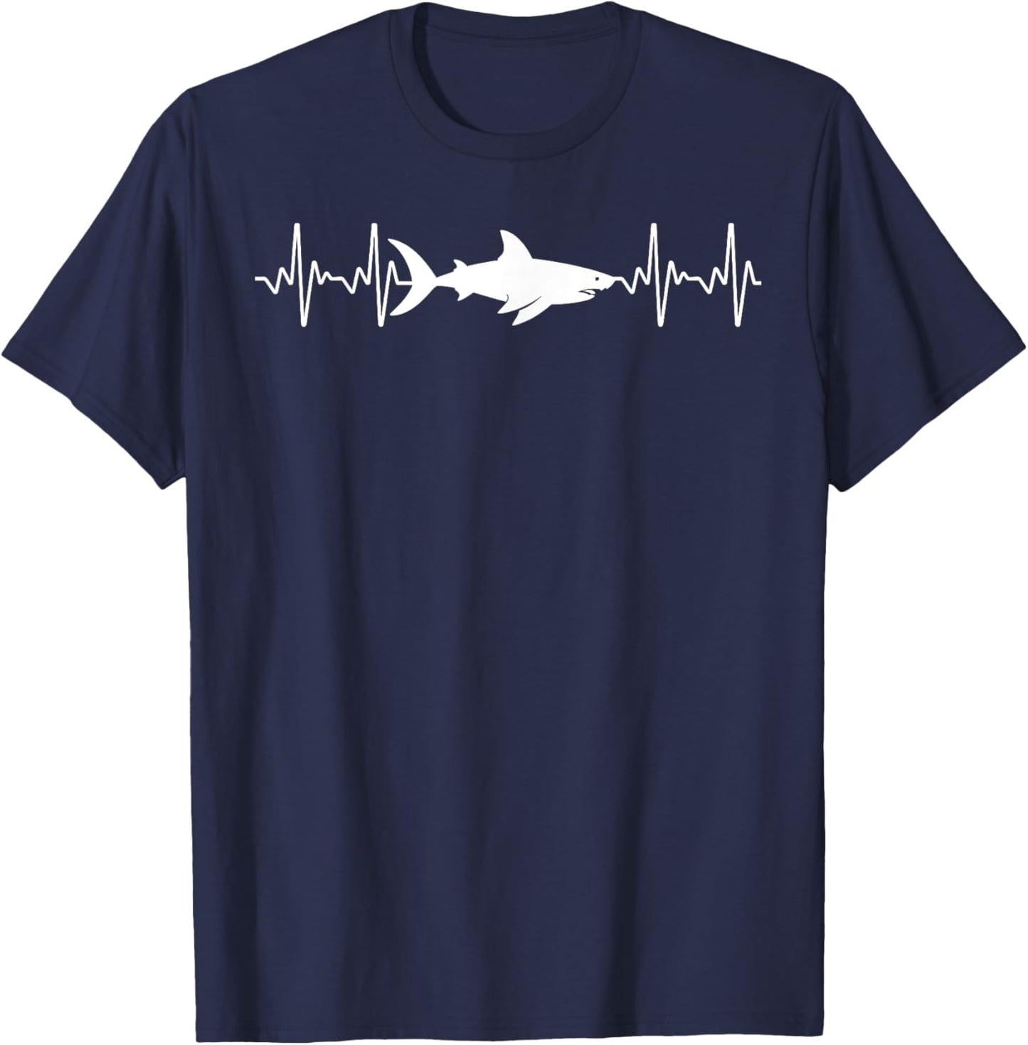 Cool Shark Design Women Kids Adult Fish Shark Lover T-Shirt - T-Shirt | Navy