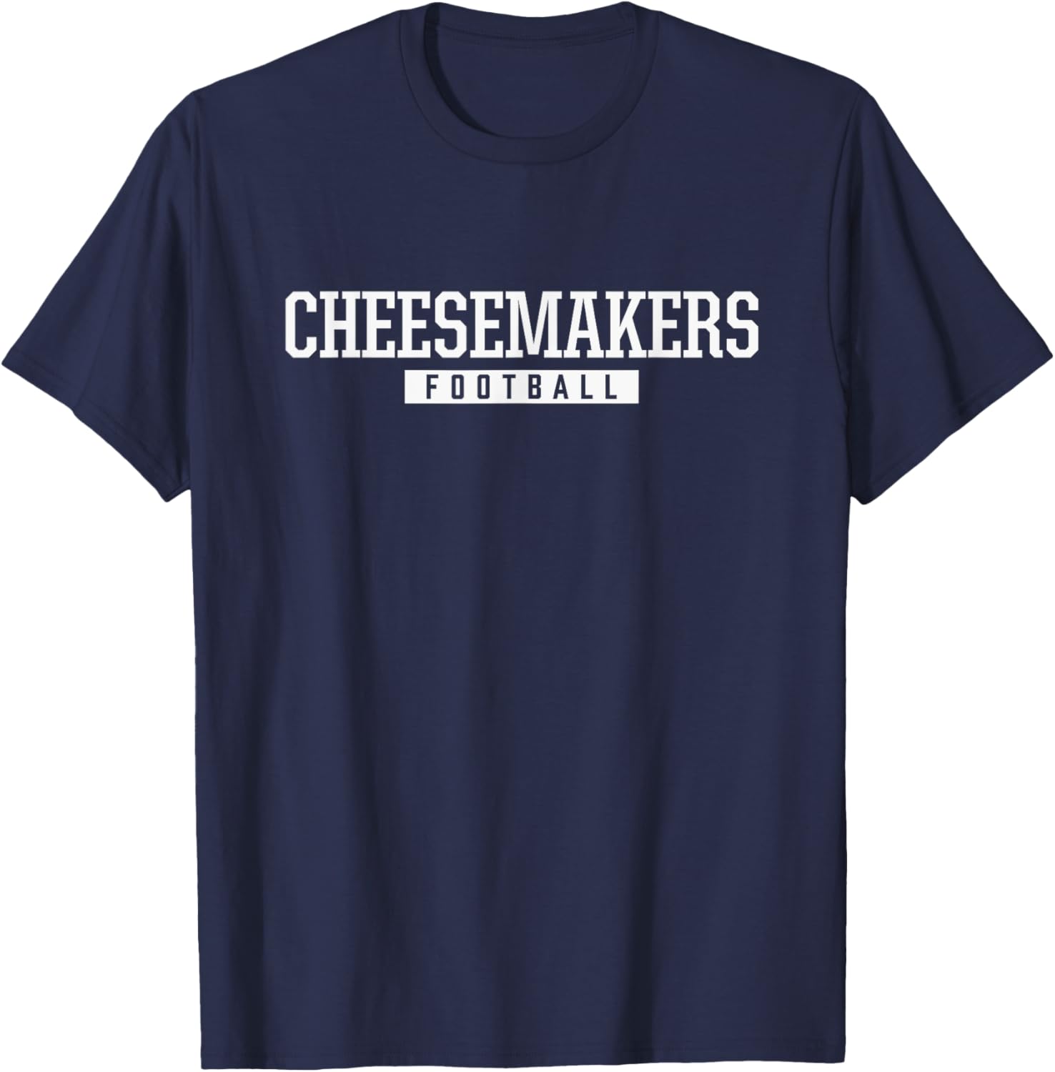 Monroe Cheesemakers Football HS T-Shirt - T-Shirt | Navy