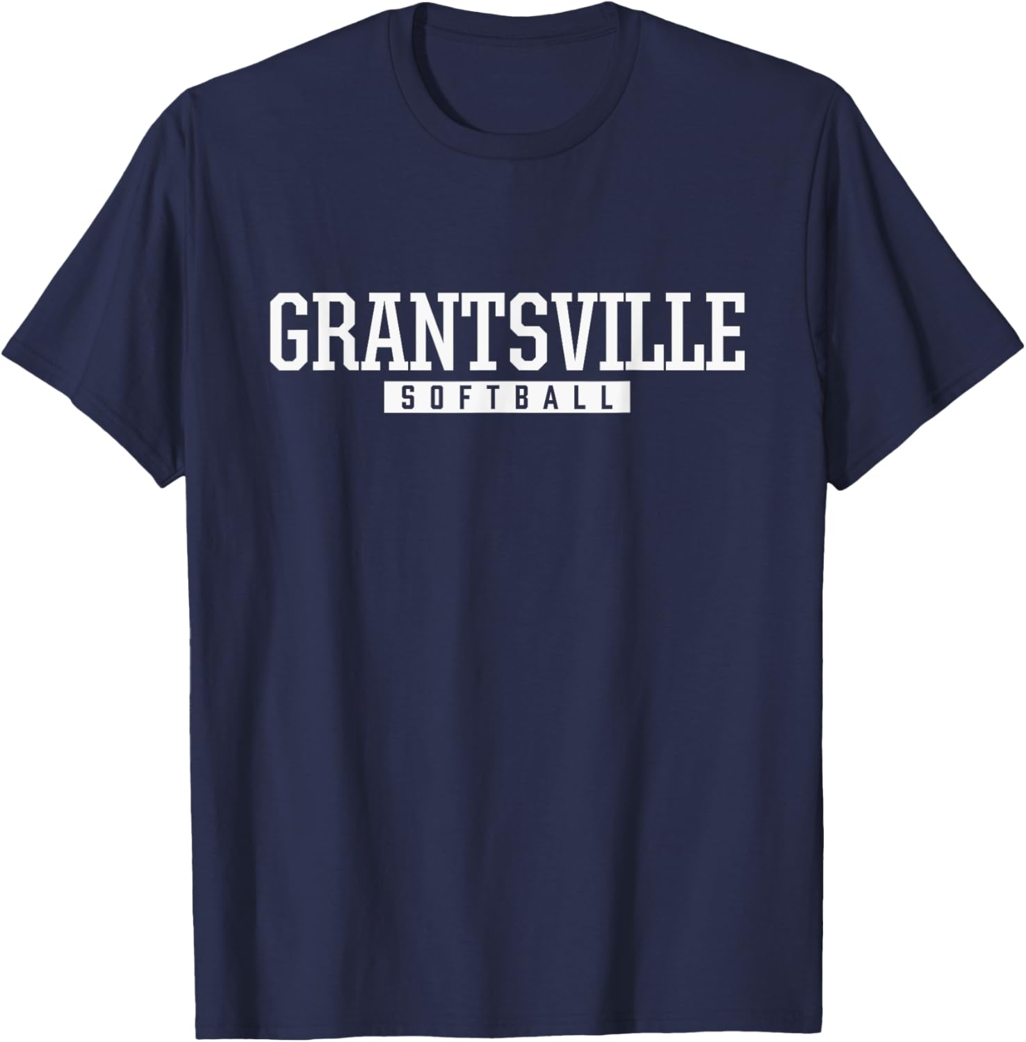 Grantsville High School Softball T-Shirt - T-Shirt | Navy