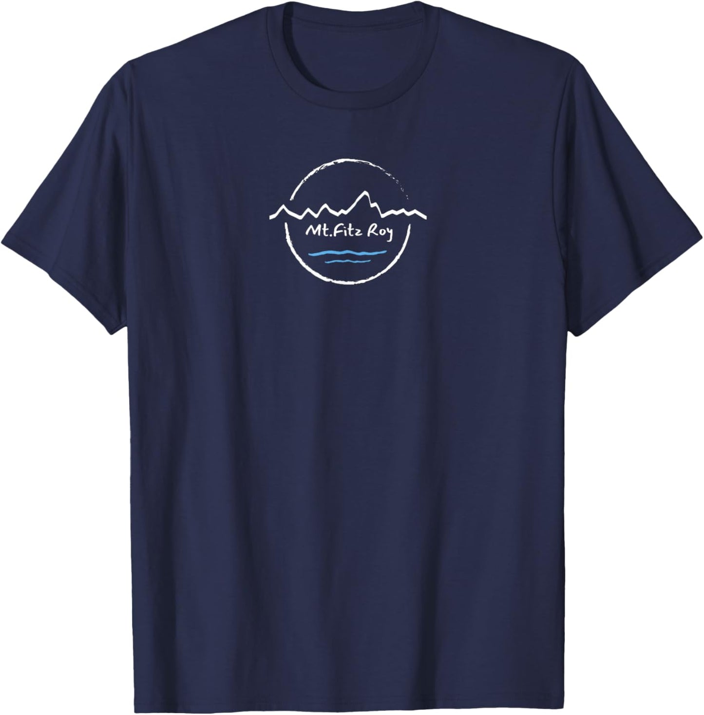 FITZ ROY Mountain Range & Laguna Capri T-Shirt - T-Shirt | Navy