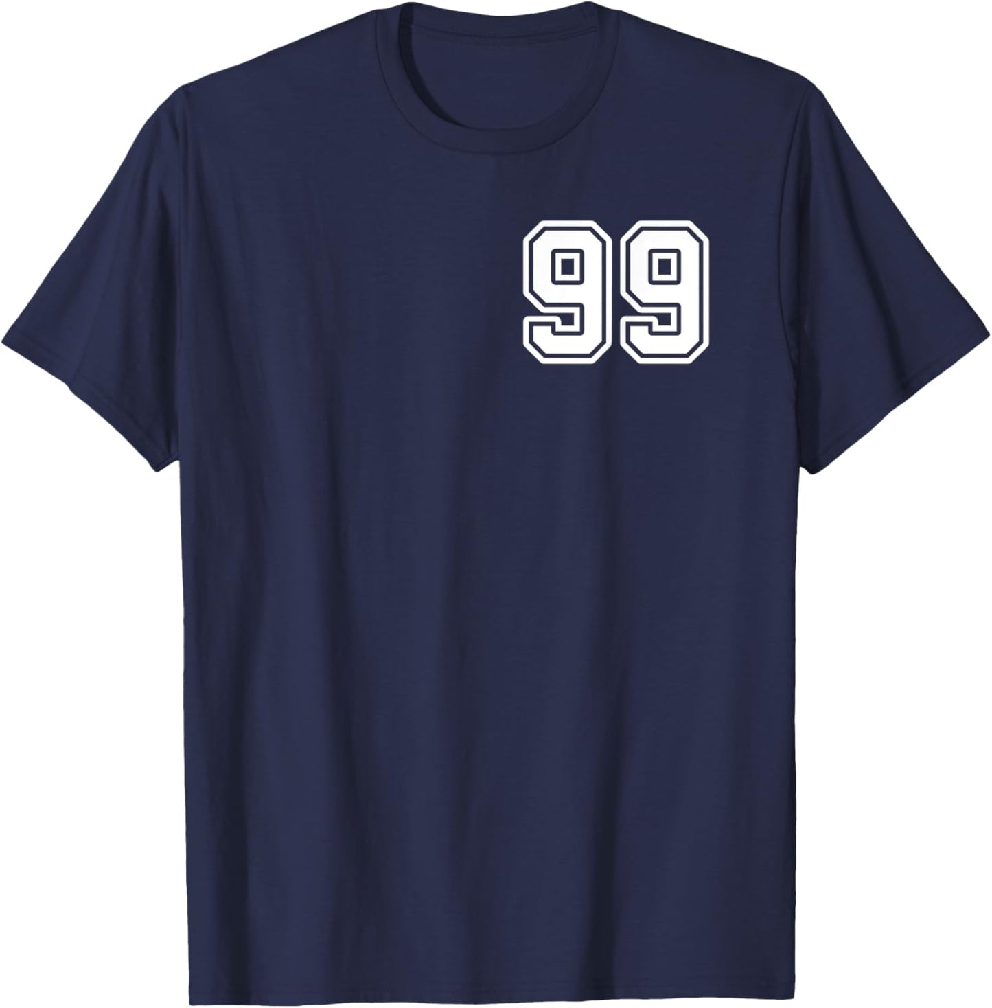 Number 99 Shirt #99 Player Sports Team Men Women Kids T-Shirt - T-Shirt | Navy
