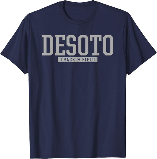 Desoto High School Track & Field T-Shirt - T-Shirt | Navy
