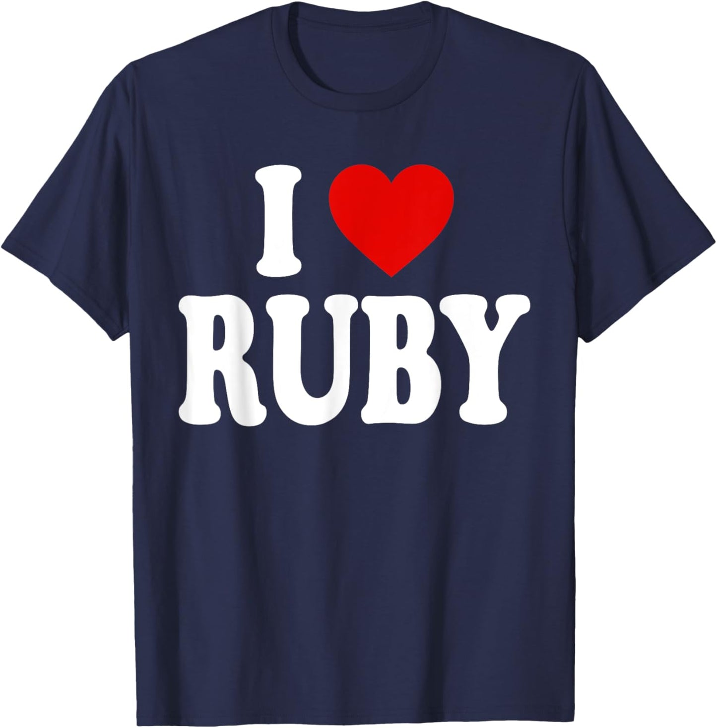 I Heart Love Ruby T-Shirt - T-Shirt | Navy