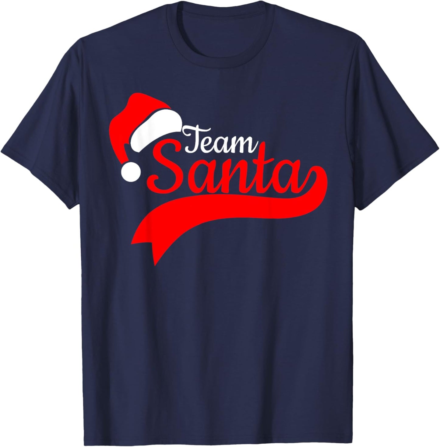 Team Santa Christmas Squad Family Matching Pajamas Boys Men T-Shirt - T-Shirt | Navy