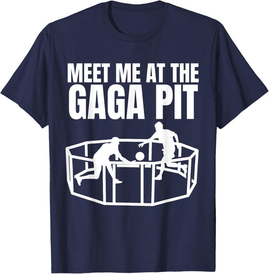 Gaga Ball Design Women Gaga Pit Dodgeball Gaga Ball T-Shirt - T-Shirt | Navy