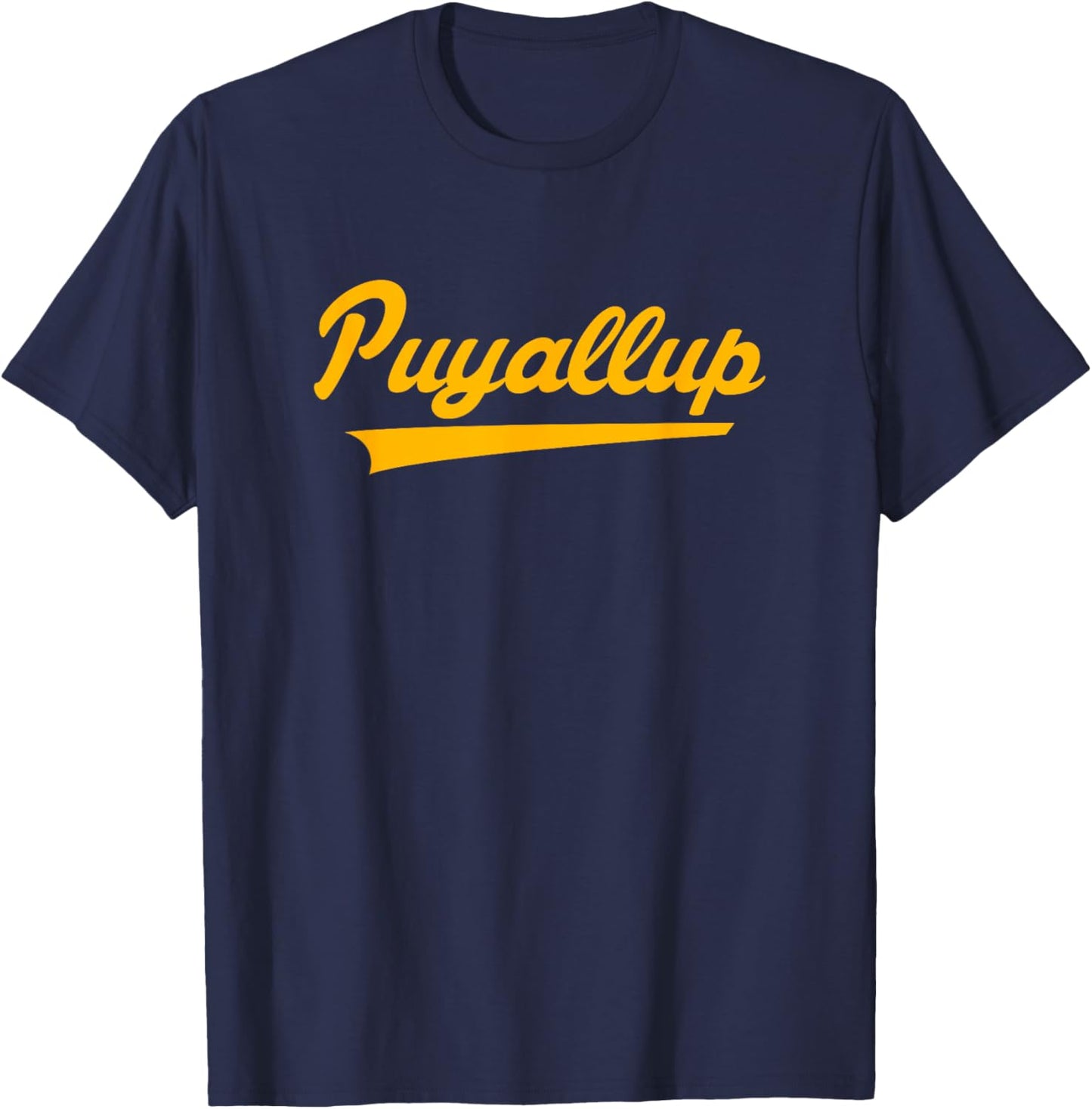 Puyallup High School Vintage Swoosh T-Shirt - T-Shirt | Navy