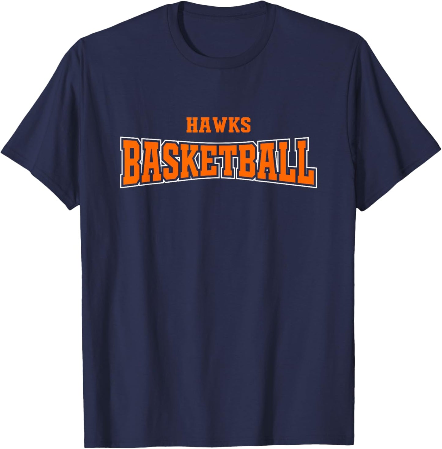 Olathe East Hawks Basketball Warp HS T-Shirt - T-Shirt | Navy