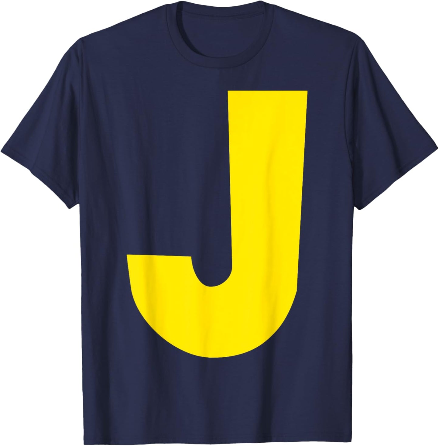 "J" Letter Chipmunk Group Matching Funny Halloween Letter J T-Shirt - T-Shirt | Navy