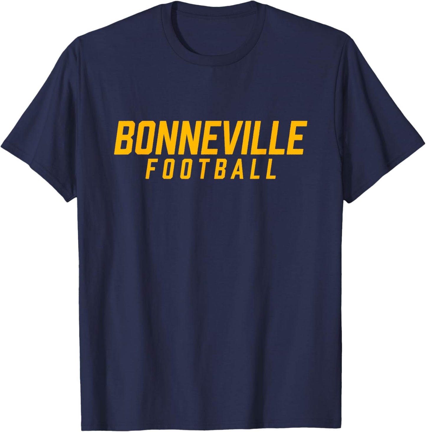 Bonneville High School Football Team T-Shirt - T-Shirt | Navy