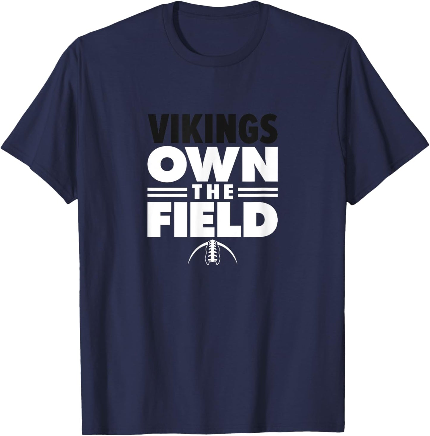 Whitehall Vikings Own the Field T-Shirt - T-Shirt | Navy