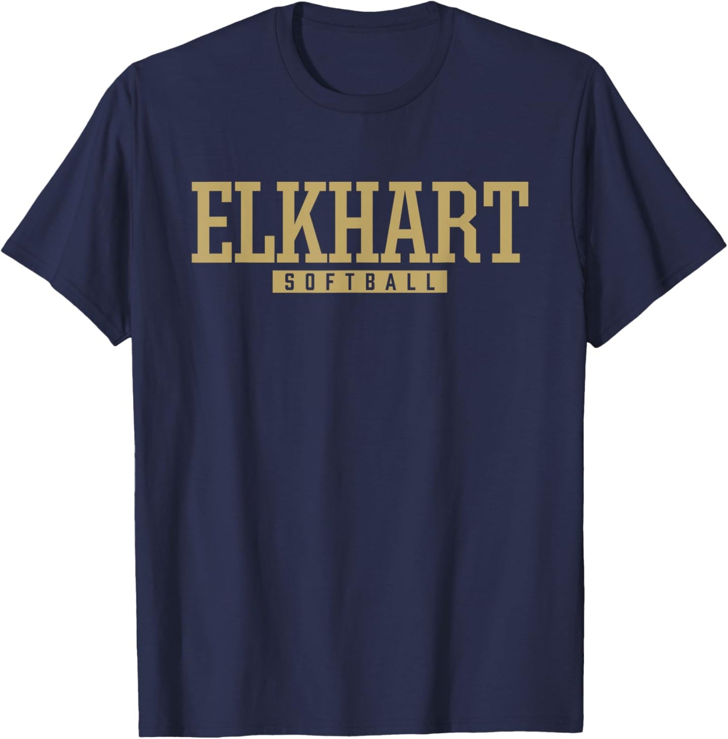 Elkhart High School Softball T-Shirt - T-Shirt | Navy
