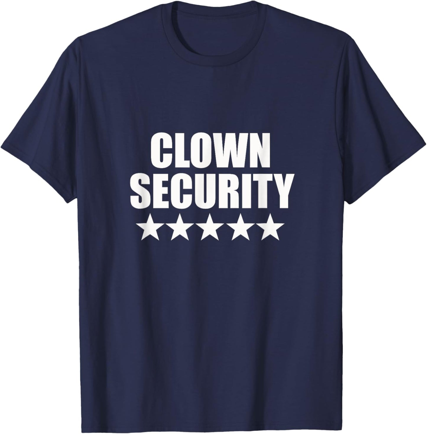Clown Security Halloween Birthday Fancy Dress Party Costume T-Shirt - T-Shirt | Navy