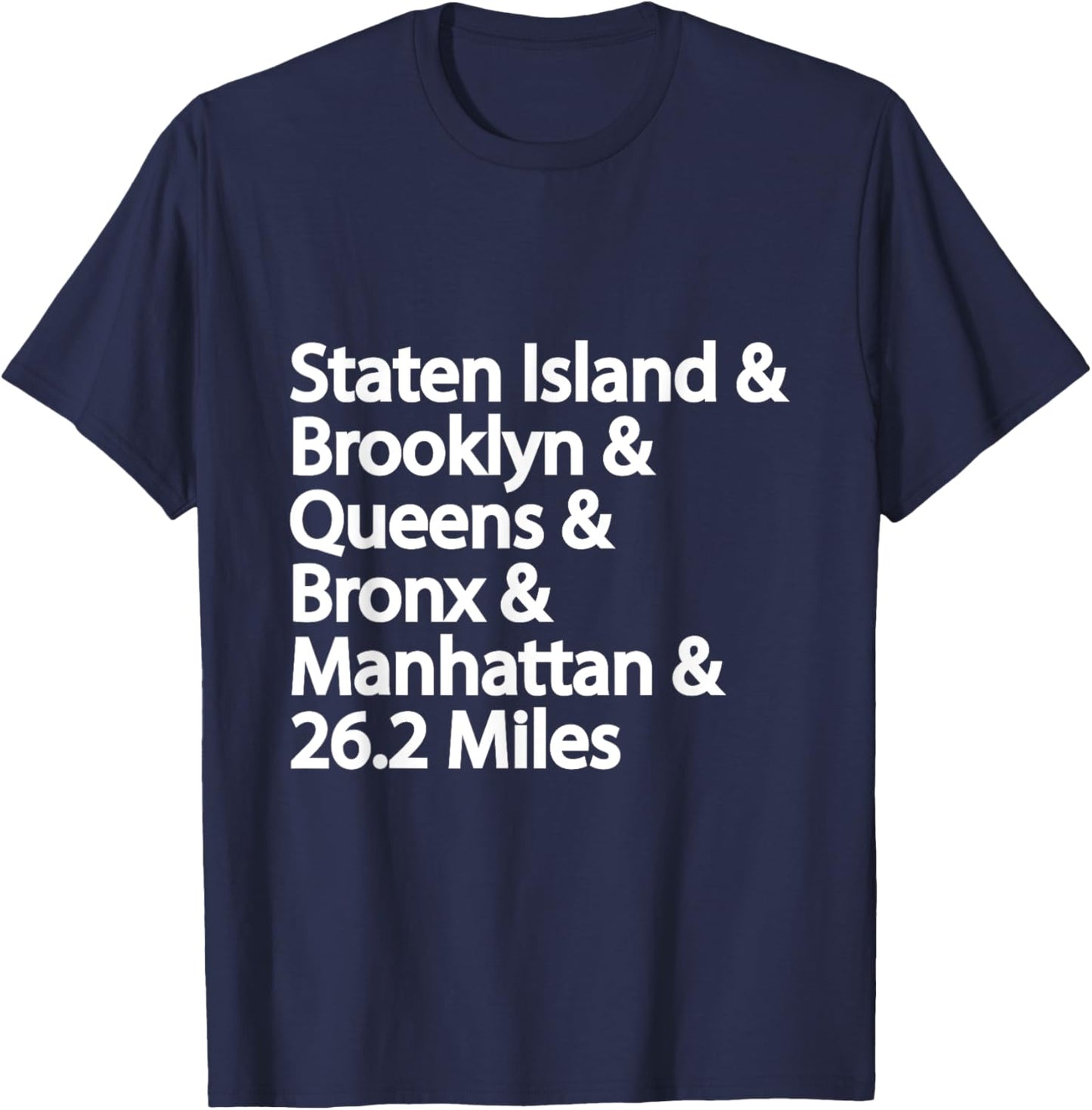 5 Boroughs NYC Running T-Shirt - T-Shirt | Navy