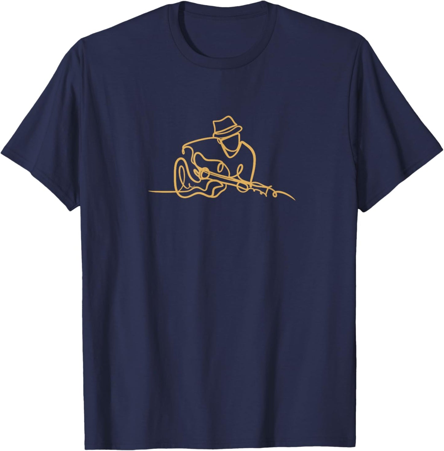 Guitar Player and Singer Songwriter T-Shirt - T-Shirt | Navy