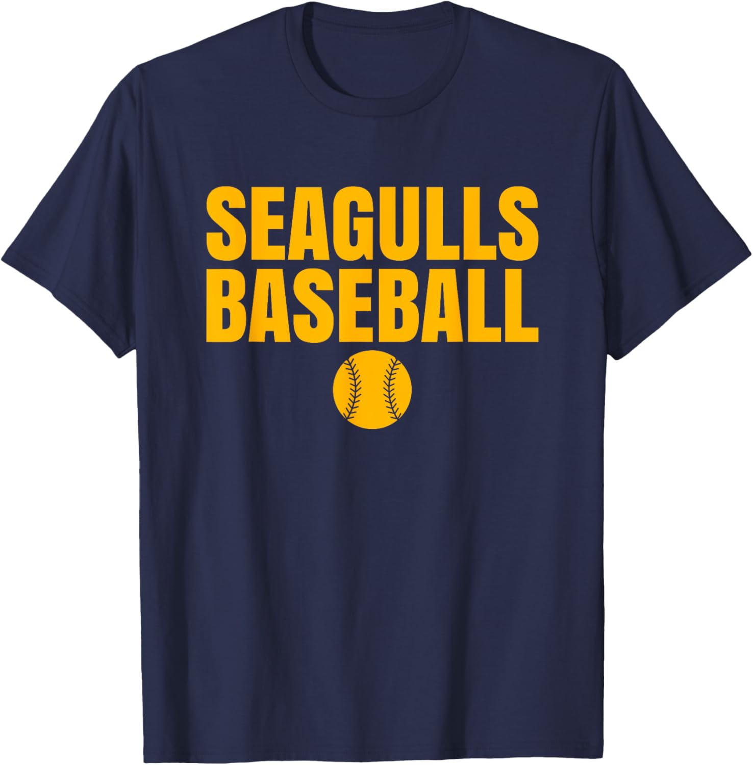 Everett Seagulls Baseball T-Shirt - T-Shirt | Navy