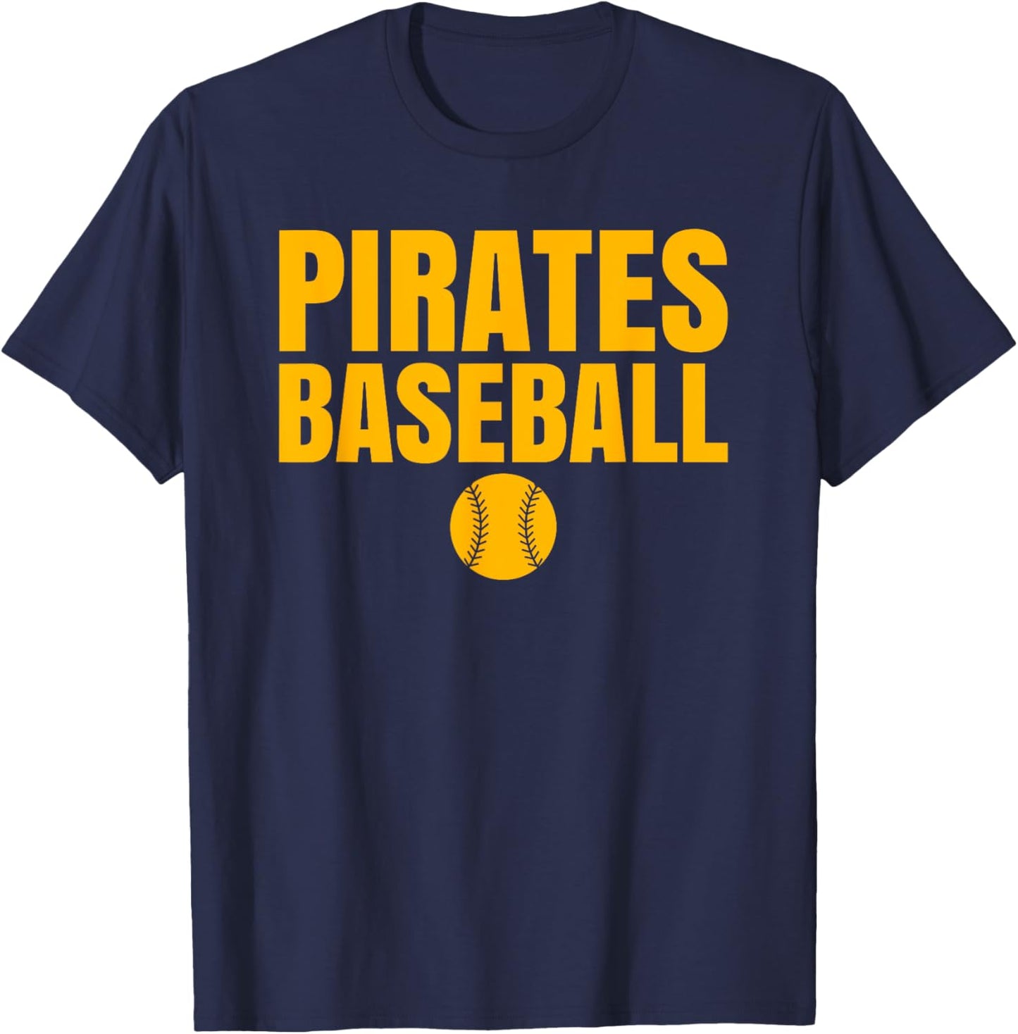 Heath Pirates Baseball T-Shirt - T-Shirt | Navy