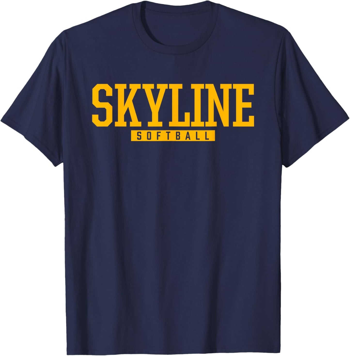 Skyline High School Softball T-Shirt - T-Shirt | Navy